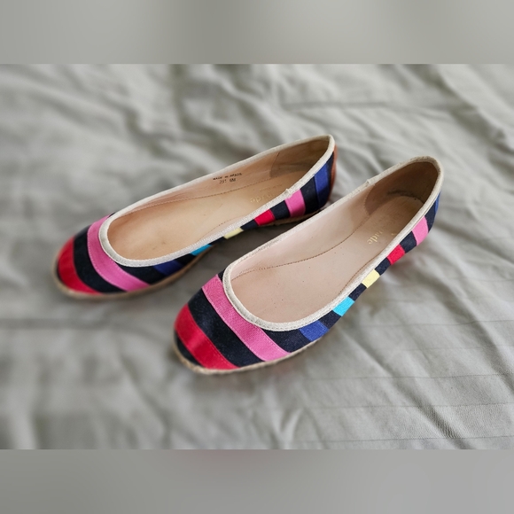 kate spade Shoes - Kate Spade Espadrille Colorful Striped Women's Flats